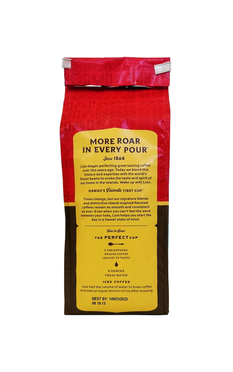 Lion Original Roast Medium Ground Coffee 10oz