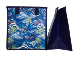 Tropical Paper Garden Hawaiian Hot/Cold Reusable Medium Bag - LONGBOARD BLUE