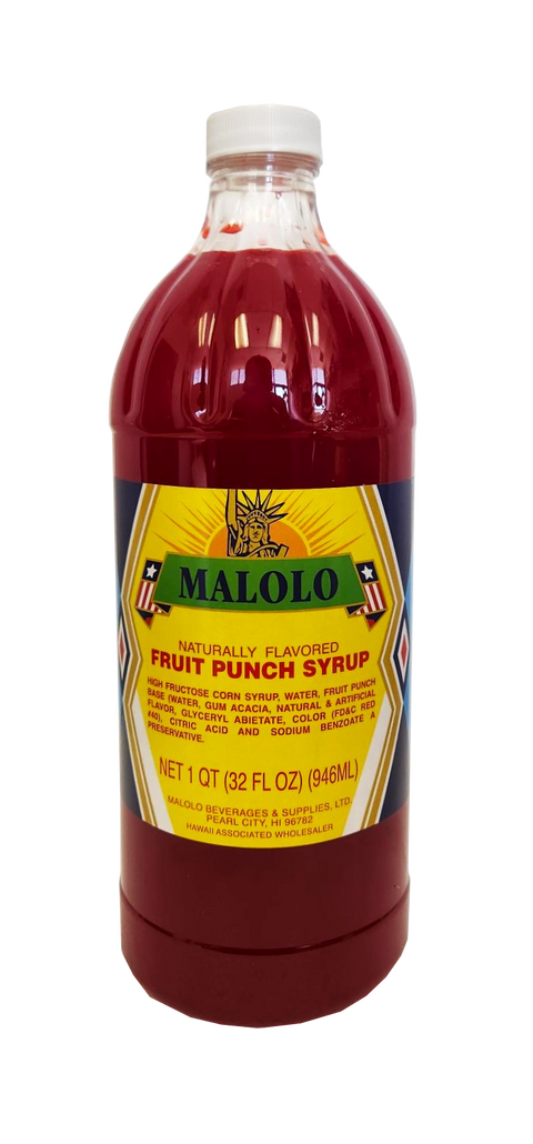 Malolo Fruit Punch Syrup 32 oz