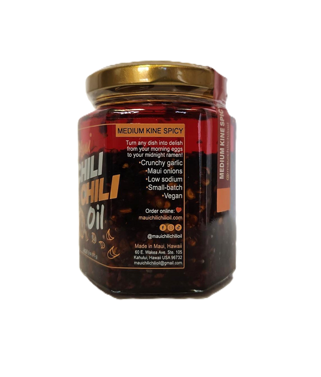 Maui Chili Chili Oil 6oz. - Medium Kine Spicy Chili Oil