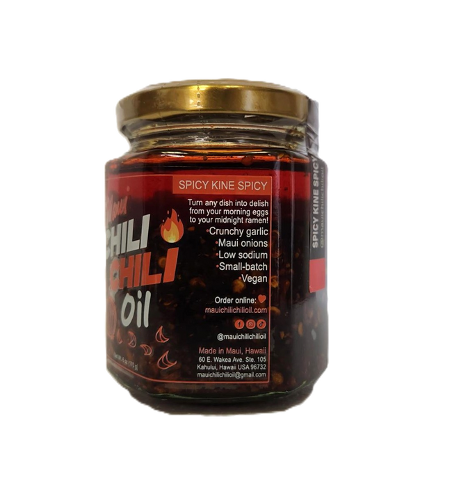 Maui Chili Chili Oil 6oz. - Spicy Kine Spicy Chili Oil