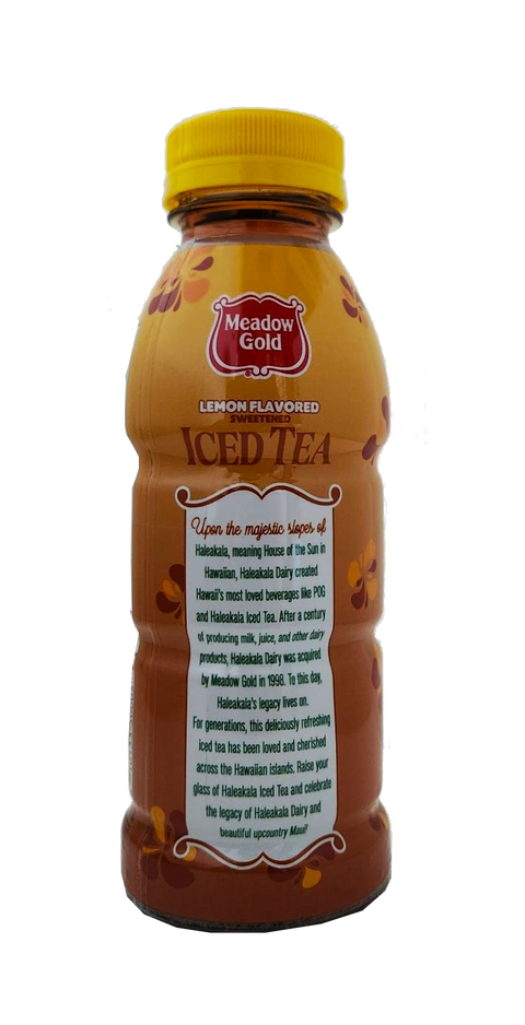 Meadow Gold Haleakala Dairy Lemon Flavored Sweetened Iced Tea Drink 12oz.