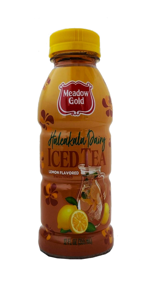 Meadow Gold Haleakala Dairy Lemon Flavored Sweetened Iced Tea Drink 6-pack12oz.