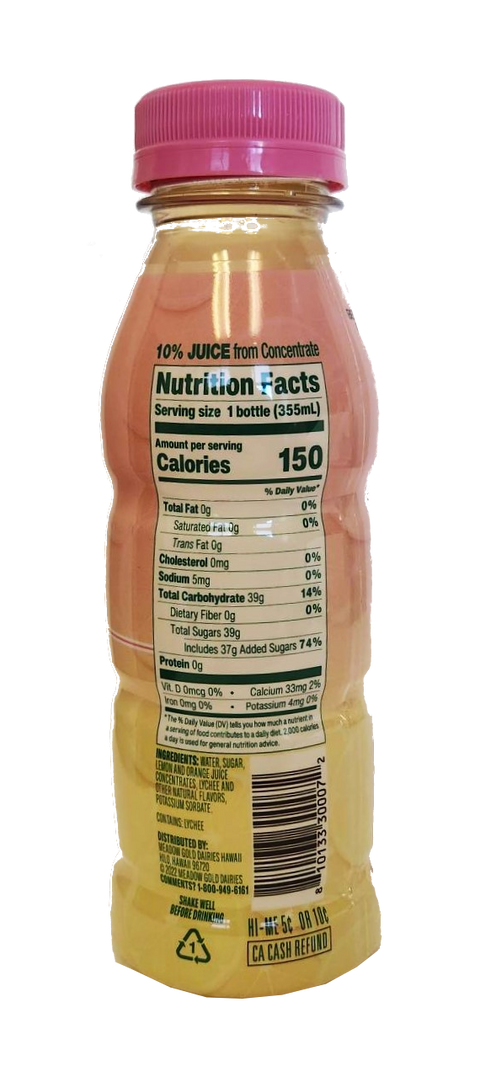 Meadow Gold Lychee Lemonade Drink 12oz.