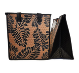 Tropical Paper Garden Hawaiian Hot/Cold Reusable Medium Bag - MODERNE BROWN MED