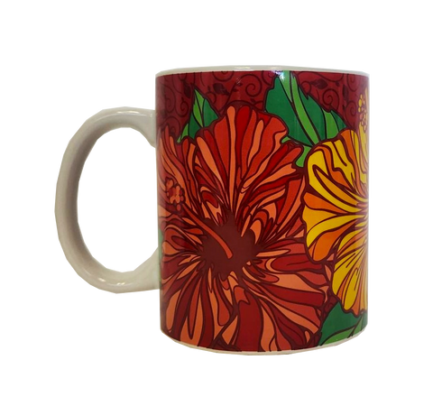 Mug - Hibiscus Trio 11 oz | Comes in a Mug Box
