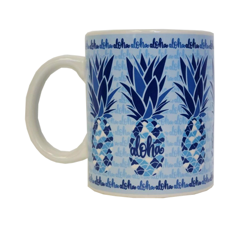 Mug - Pineapple Mosaic 11 oz | Comes in a Mug Box