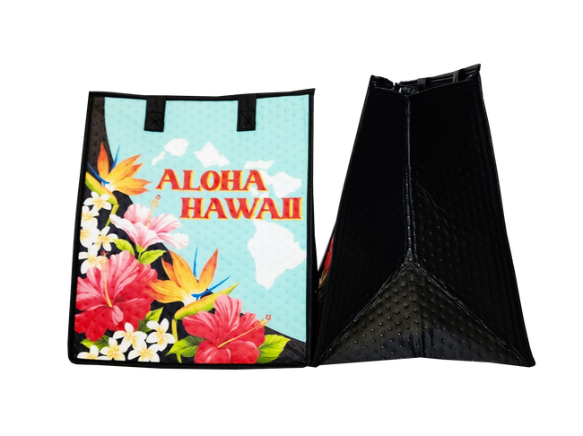 Tropical paper garden insulated bags sales