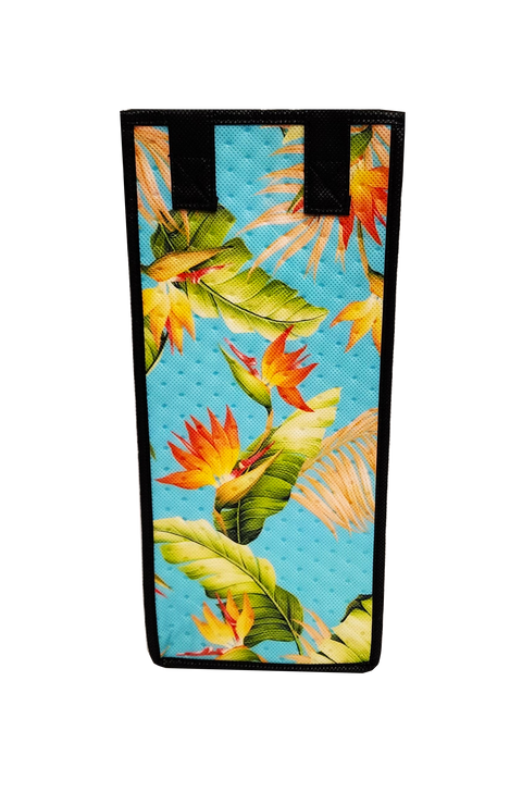 Tropical Paper Garden Reusable Hot/Cold Single Wine Bag- NETWORK SKY