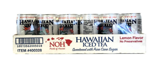 NOH Hawaiian Iced Tea Can Drinks 24/11.5oz (SOLD IN CASES ONLY)