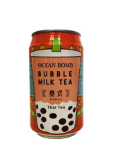 Ocean Bomb Bubble Milk Tea Thai Tea Flavor 10.6oz.