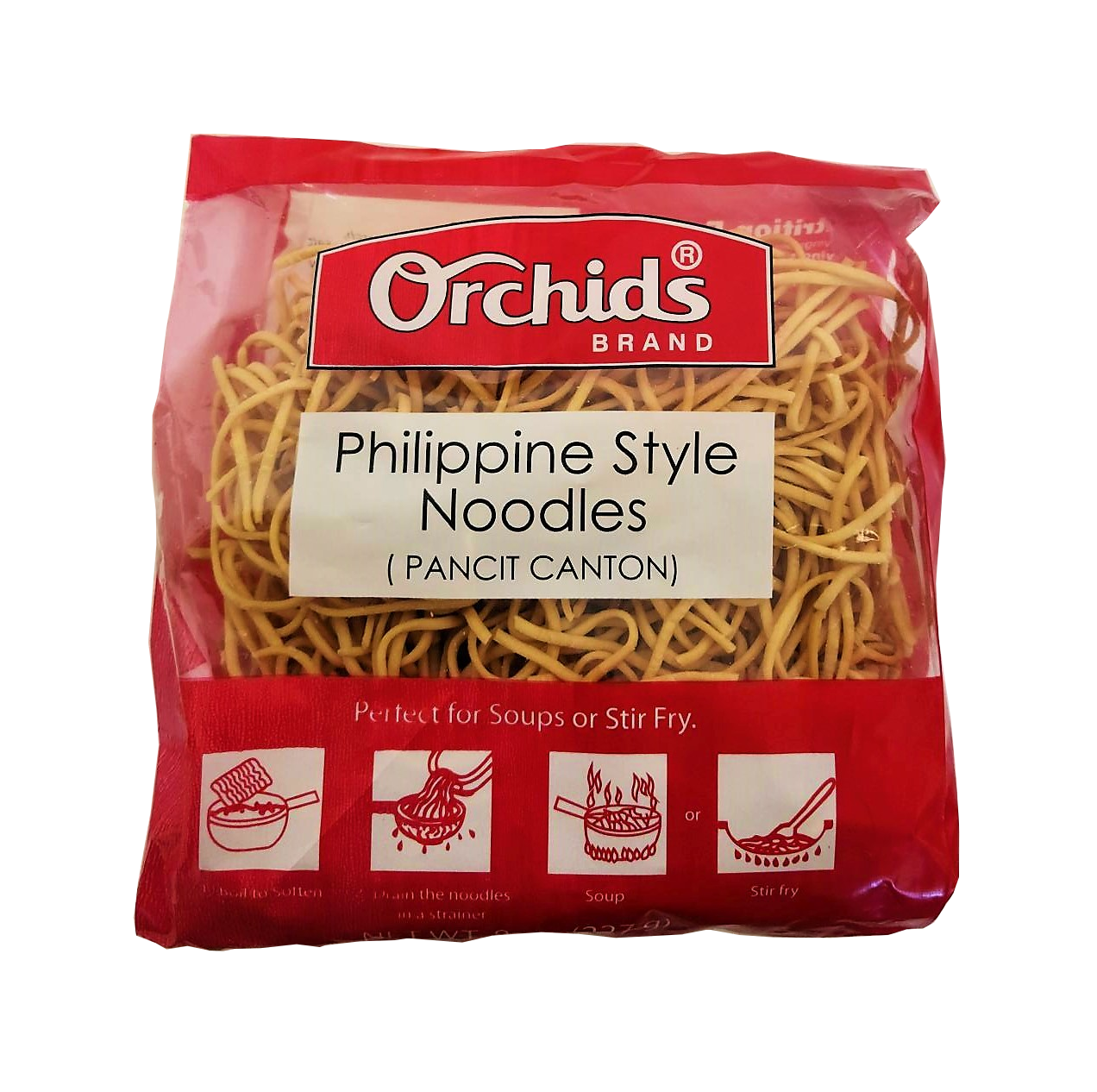 Orchids Pancit Canton Rice Noodles (Philippine Style Noodle) 8oz
