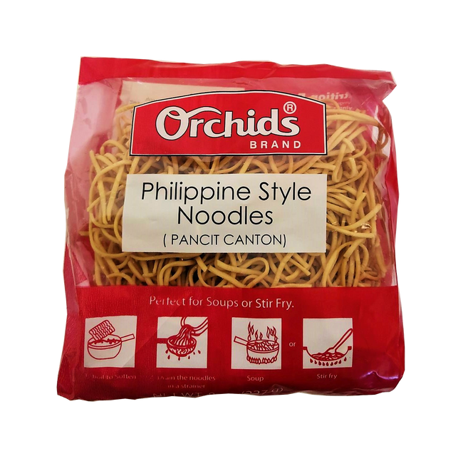 Orchids Pancit Canton Rice Noodles (Philippine Style Noodle) 8oz