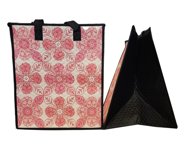 Tropical Paper Garden Hawaiian Hot/Cold Insulated Large Bag - PANINI PINK LRG