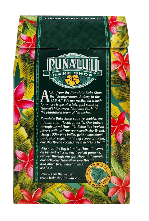 Punalu'u Bake Shop Cookies - Coconut Macadamia Nut Shortbread Cookies 5 oz
