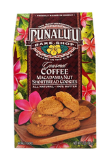Punalu'u Bake Shop Cookies - Coffee Macadamia Nut Shortbread Cookies 5oz.