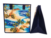 Tropical Paper Garden Hawaiian Hot/Cold Reusable Medium Bag - QUEENS BEACH BLUE MED