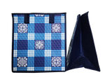 Tropical Paper Garden Hawaiian Hot/Cold Reusable Medium Bag - RANCH BLUE