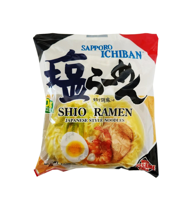 Sapporo Ichiban Shio Ramen Japanese Style  Noodles 3.6oz