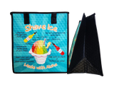 Tropical Paper Garden Hawaiian Hot/Cold Reusable Medium Bag - SHAVE ICE ANATOMY AQUA MED