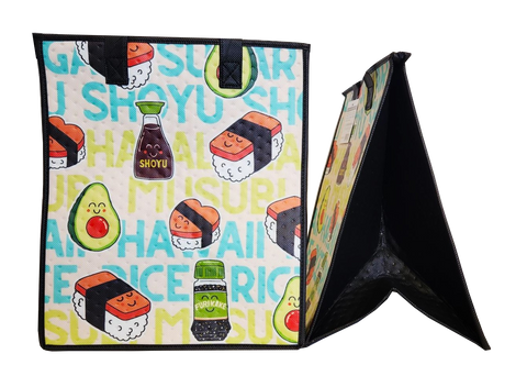 Tropical Paper Garden Hawaiian Hot/Cold Insulated Large Bag - SHOYU SUGAR MINT LRG