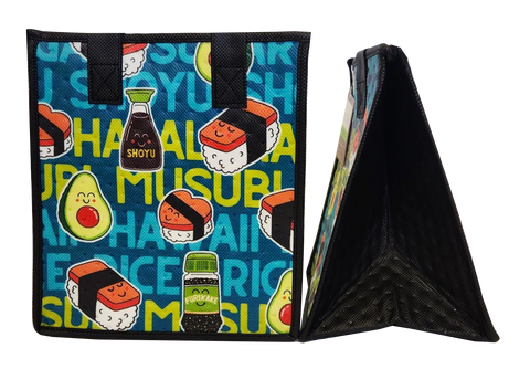 Tropical Paper Garden Hawaiian Hot/Cold Reusable Small Bag - SHOYU SUGAR TEAL PET