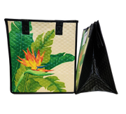 Tropical Paper Garden Hawaiian Hot/Cold Reusable Medium Bag - SIGNATURE CREAM