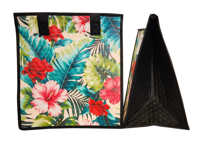 Tropical Paper Garden Hawaiian Hot/Cold Reusable Medium Bag - SOLSTICE CREAM MED