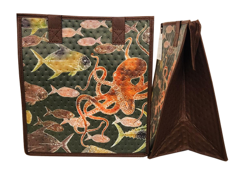 Tropical Paper Garden Hawaiian Hot/Cold Reusable Medium Bag - TAKO TACKLE ARMY MED