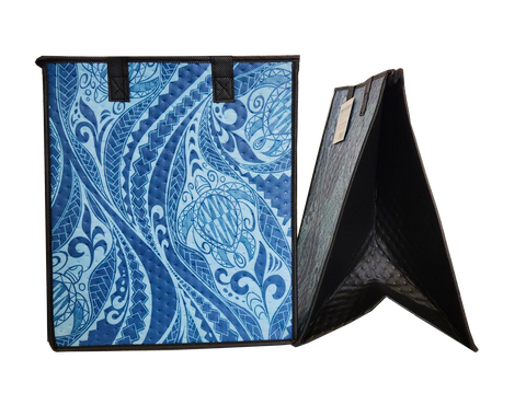 Tropical Paper Garden Hawaiian Hot/Cold Insulated Large Bag - TRAIL BLUE LRG