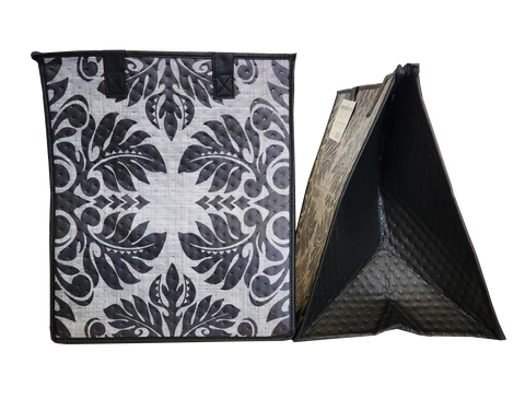 Tropical Paper Garden Hawaiian Hot/Cold Insulated Large Bag - ULUIKI GREY LRG