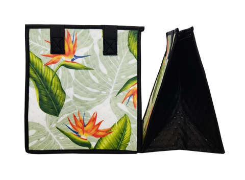 Tropical Paper Garden Hawaiian Hot/Cold Reusable Small Bag - VERANDA SAGE PET