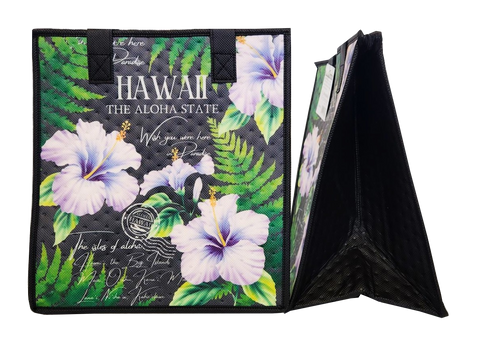 Tropical Paper Garden Hawaiian Hot/Cold Reusable Medium Bag - VISTA STONE MED
