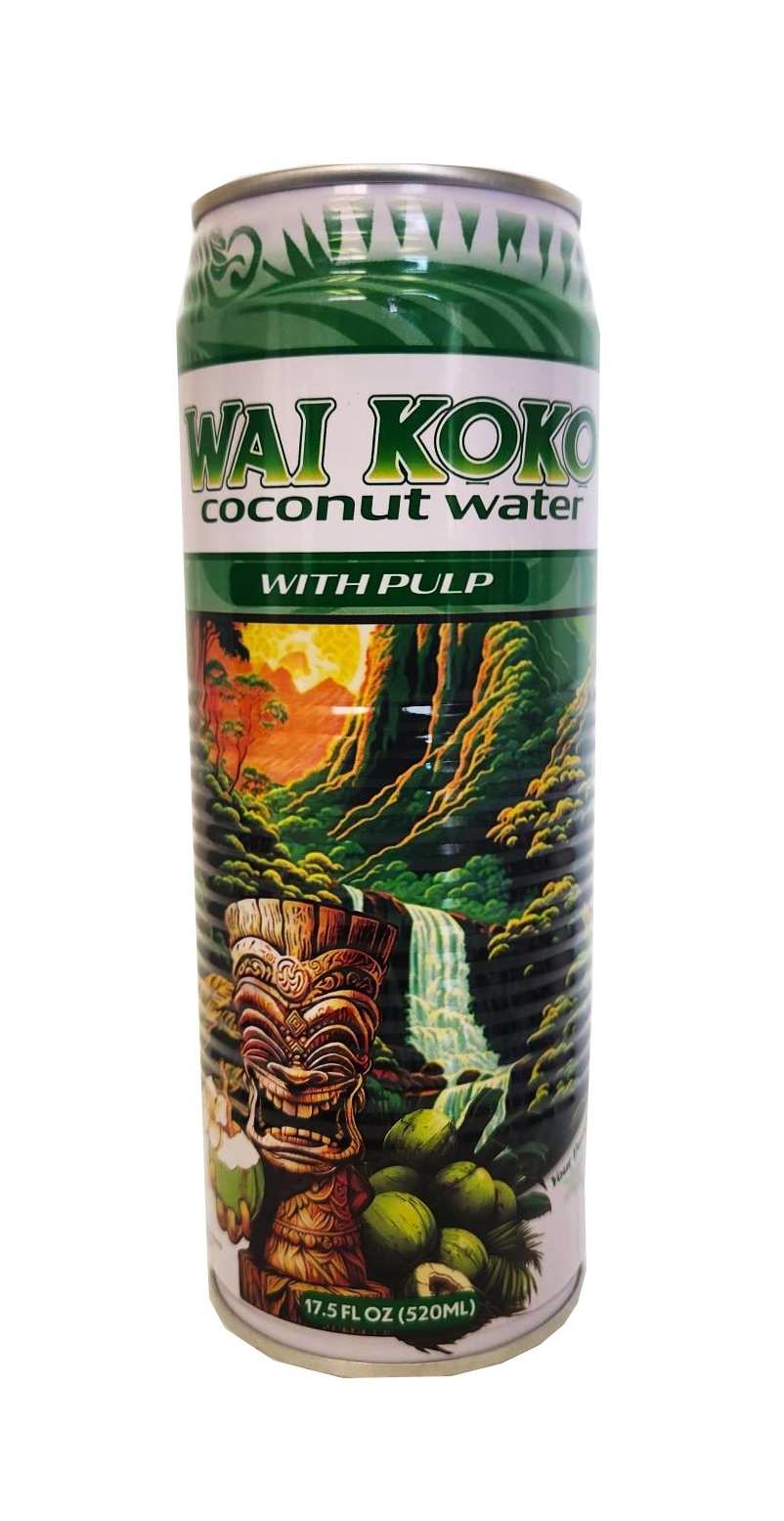 Wai Koko Coconut Water with Pulp 17.5 oz– Hawaii Food To You