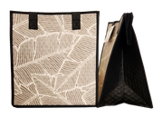 Tropical Paper Garden Hawaiian Hot/Cold Reusable Medium Bag - WOODCUT PEWTER MED