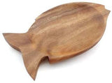 Wooden Dish Fish Tray 1" x 7.25" x 12"