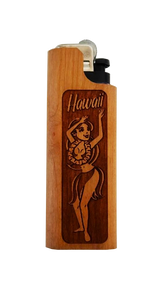 Woodland Lighter Case with Lighter - Hula Girl
