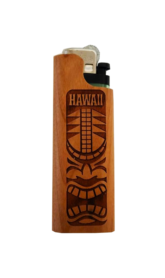Woodland Lighter Case with Lighter - Tiki– Hawaii Food To You