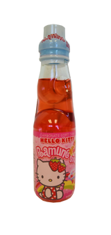 Hello Kitty Ramune Soda Drink - Strawberry 6.6 oz.