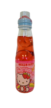 Hello Kitty Ramune Soda Drink - Strawberry 6.6 oz.