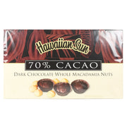 Hawaiian Sun 70% Cacao Dark Chocolate Covered Macadamia Nuts 5oz