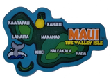 Magnet - Maui Map Rubber