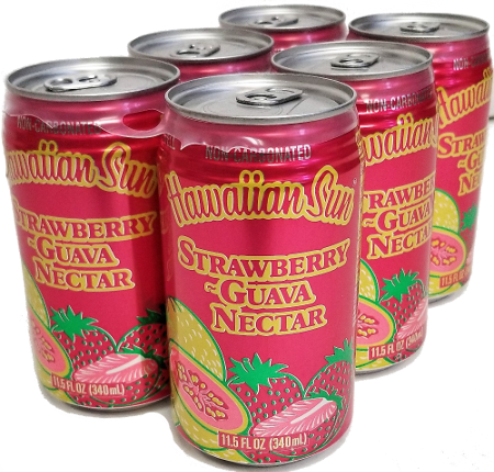 Hawaiian Sun Drink - Strawberry Guava 11.5oz (Pack of 6