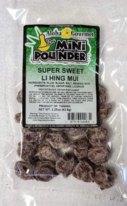 Aloha Gourmet Da Mini Pounder Super Sweet Li Hing Mui 2oz (NOT FOR SALE TO CALIFORNIA)