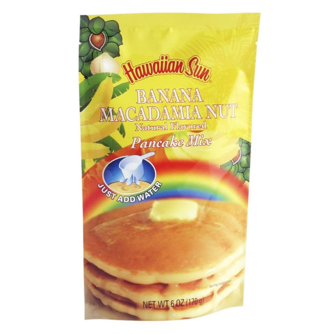 Hawaiian Sun Pancake Mix - Banana Macadamia Nut 6oz