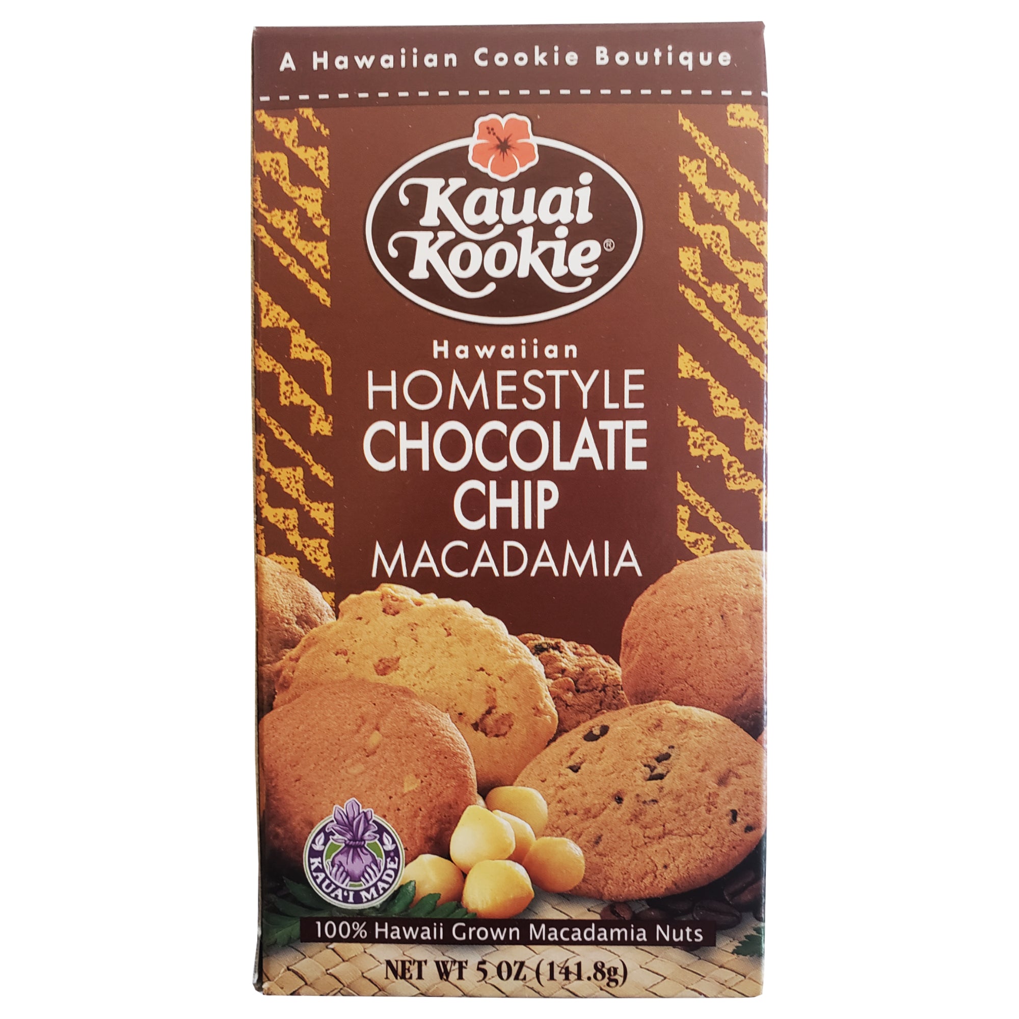 Kauai Kookie Chocolate Chip Macadamia Cookies 4.5oz– Hawaii Food