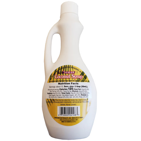 Hawaiian Sun Premium Coconut Syrup 12.5 oz