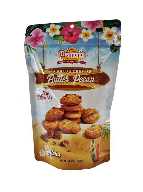 Diamond Bakery Hawaiian Cookies Butter Pecan 4.5 oz