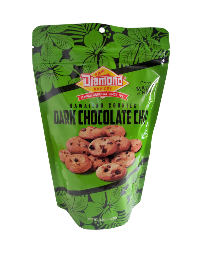 Diamond Bakery Hawaiian Cookies Dark Chocolate Chip 4.5 oz