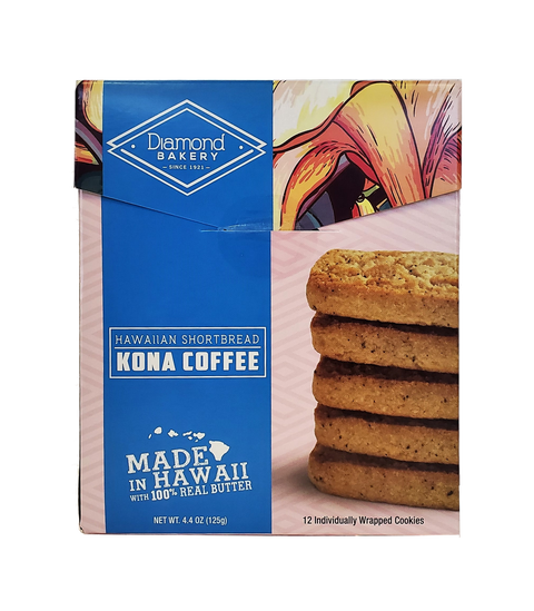 Diamond Bakery Hawaiian Shortbread Cookies 4.4 oz. - Kona Coffee